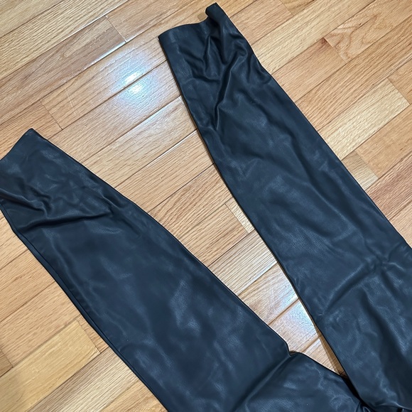 Zara black faux leather pants size Small - Picture 5 of 6